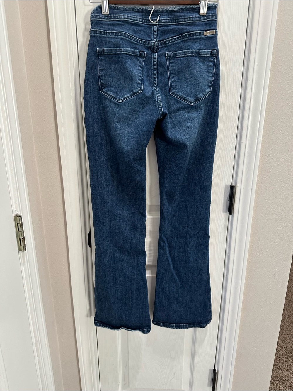 KanCan Dark Navy High-Waist Sailor Style Flare Jeans - Picture 4 of 9